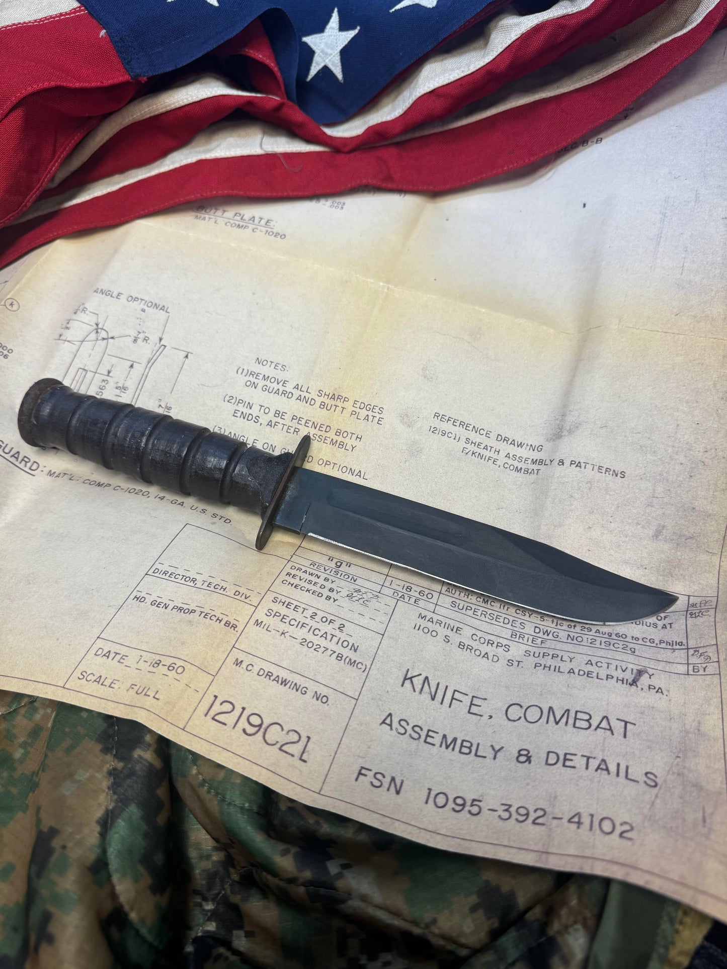 U.S.M.C. Heritage Series Ka-Bar made in U.S.A.