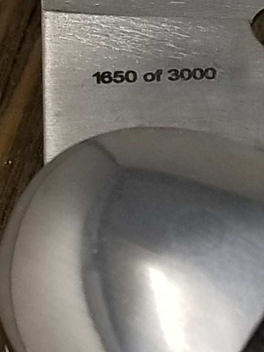 Year of Manufacture along with each Knife being individually serialized adds to the Collector value