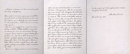 Gettysburg Address-A side note to Knives