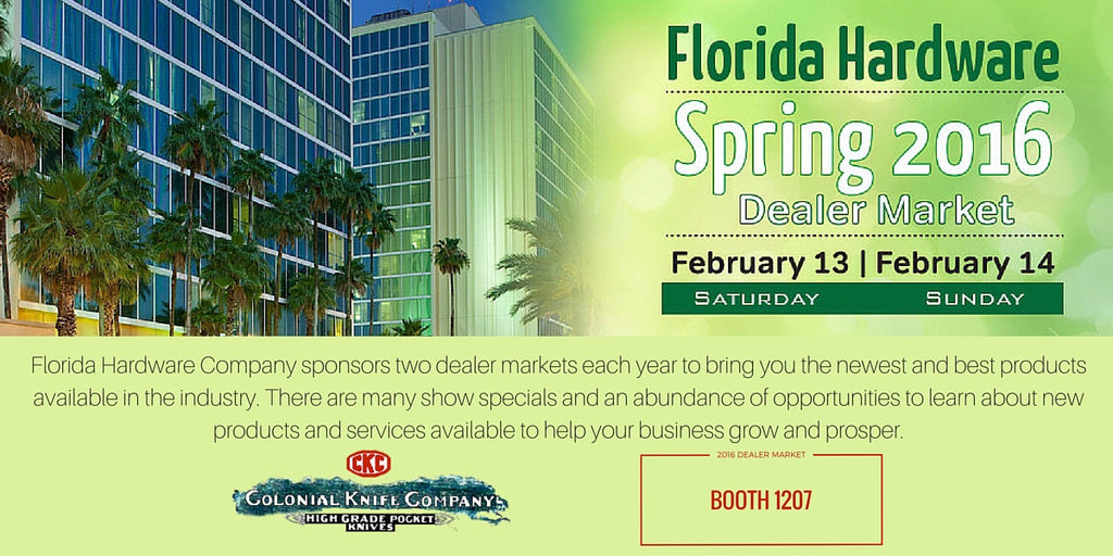 Booth 1207 at the Florida Hardware Spring 2016 Dealer Market