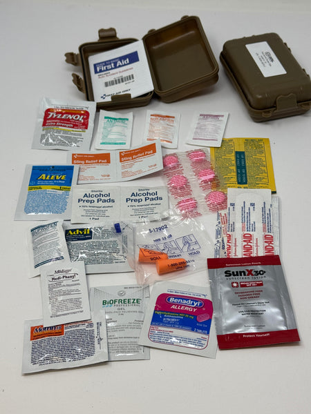First Aid kit aslo shown on this page Survival Kit