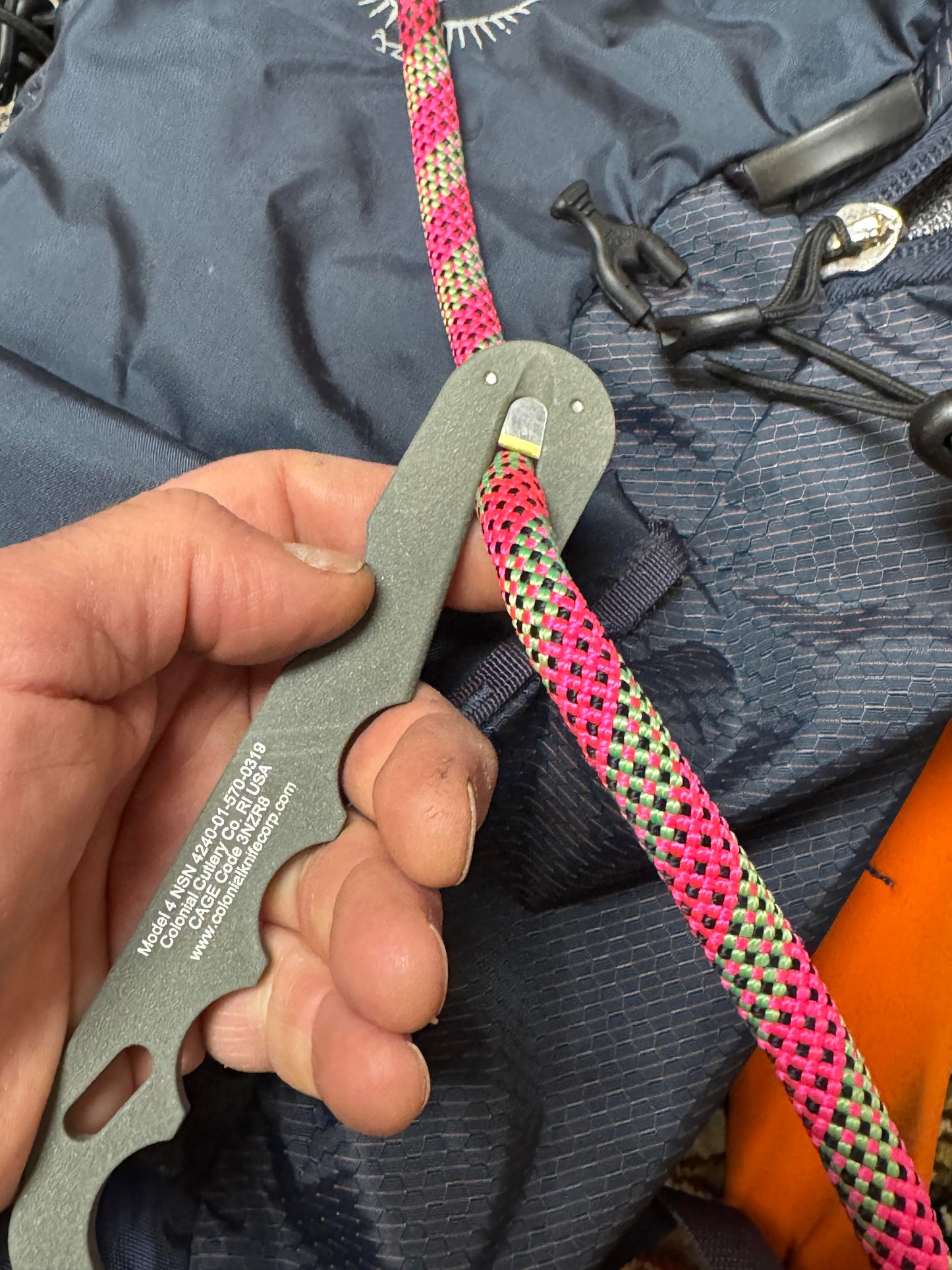 NSN 5110-00-524-6924 J-knife rescue tool