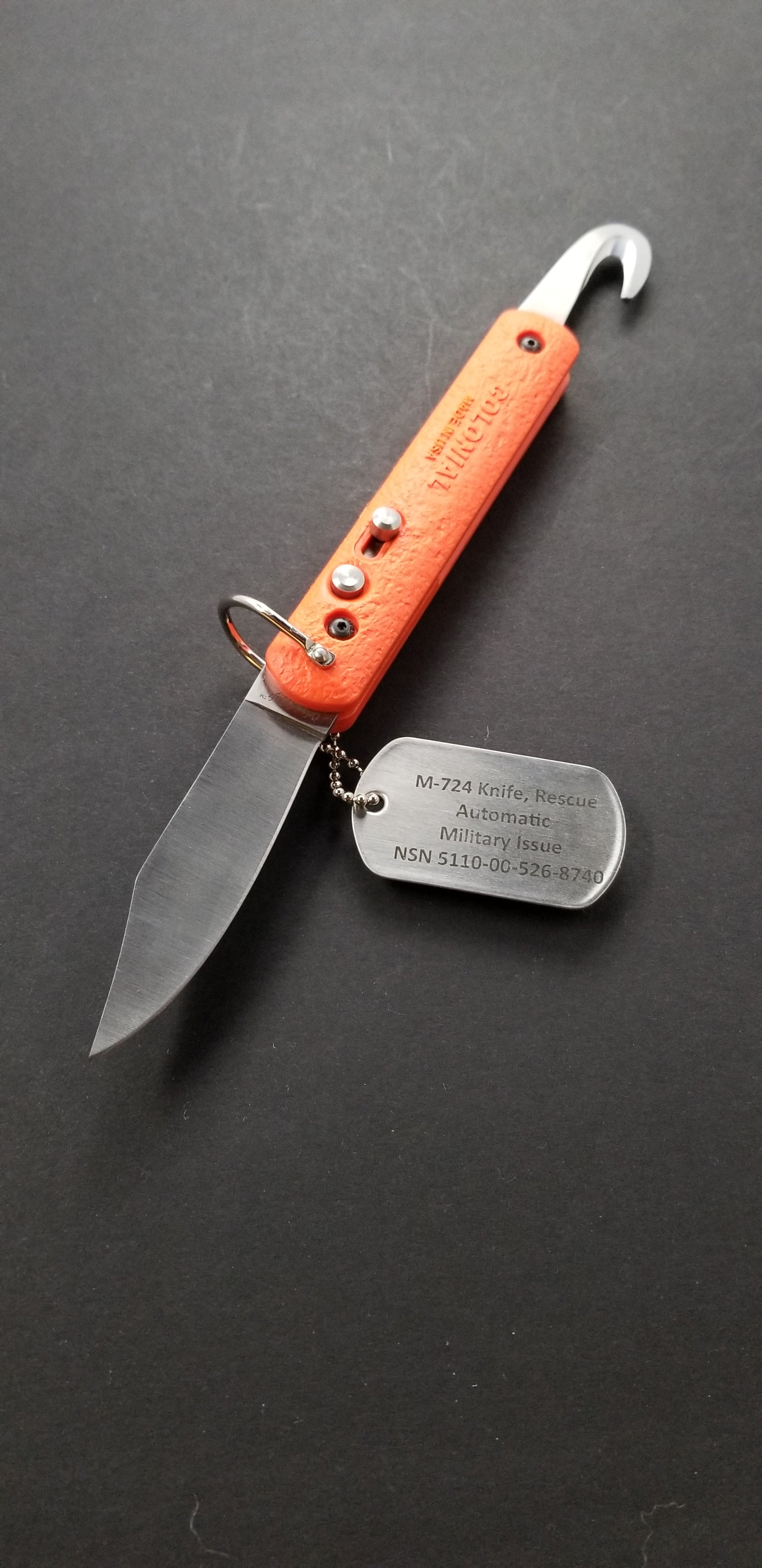 EDGE CO AIRBORNE 物々しい SURVIVAL KNIFE